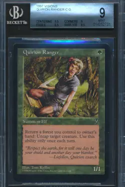 Visions Quirion Ranger BGS 9 Graded Magic MTG (2731) -magicgraders- - Image 1