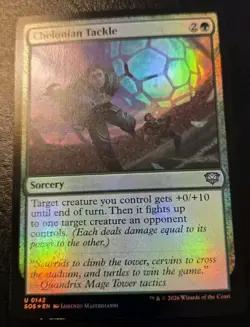 Chelonian Tackle 0142 Foil Uncommon Secrets Of Strixhaven Magic: The Gathering - Image 1