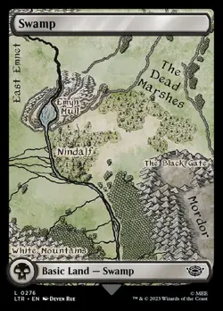 MTG 4-Card Foil Lands LOTR: Swamp, Mountain, Forest, Island, LTR FOILs! - Image 2