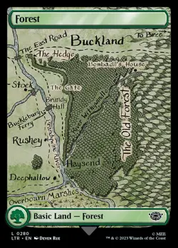 MTG 4-Card Foil Lands LOTR: Swamp, Mountain, Forest, Island, LTR FOILs! - Image 4