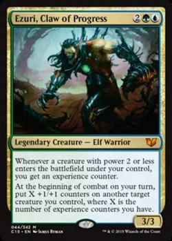 MTG Ezuri, Claw of Progress, Commander 2015, Heavily Played, English - Image 1