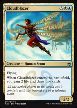MTG Cloudblazer - Foil, Masters 25, Lightly Played, English - Image 1