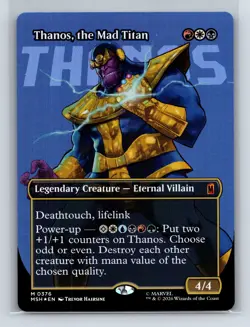 Marvel Super Heroes #376 Thanos, the Mad Titan (Borderless) (0376) - FOIL - Image 1