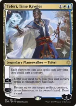 MTG Teferi, Time Raveler - Foil - Promo Pack, Promo Pack, Near Mint, English - Image 1