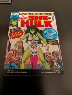 MTG Jennifer Walters The Sensational She-Hulk COMIC ART TRADITIONAL FOIL NM - Image 2