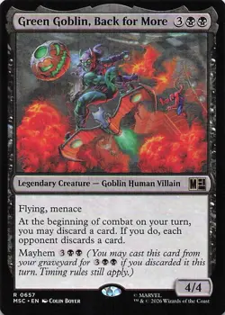 Green Goblin, Back for More 657 Commander: Marvel Super Heroes MTG NM/M - Image 1