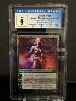 LILIANA VESS 2011 Core Set Foil Mythic CGC 9 MTG - Image 1