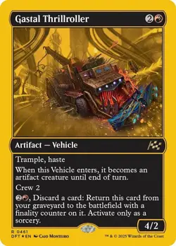 Gastal Thrillroller - First-Place Foil NM, English MTG Aetherdrift: Main Set - Image 1