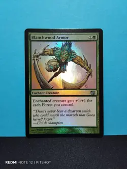 FOIL Blanchwood Armor / Bleichholzrustung - MTG Magic - Image 1