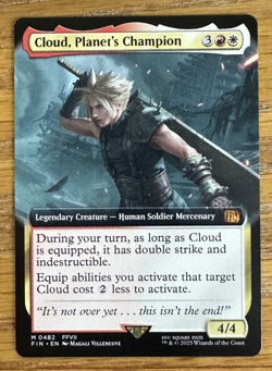 MTG Final Fantasy, Cloud, Planet's Champion- Borderless - Image 1