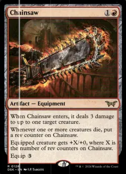 Chainsaw 128 Rare Duskmourn: House of Horror MTG Near Mint - Image 1