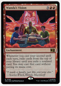 Wanda's Vision FOIL 0708 Marvel Super Heroes (MSC) MTG NM/M - Image 1