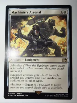 NMT MTG Machinist's Arsenal Final Fantasy Regular White Artifact Equipment - Image 1
