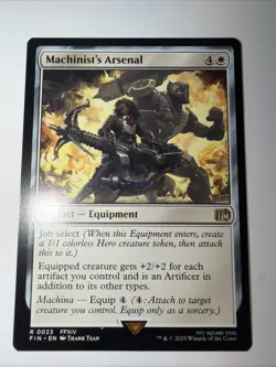 NMT MTG Machinist's Arsenal Final Fantasy Regular White Artifact Equipment - Image 2