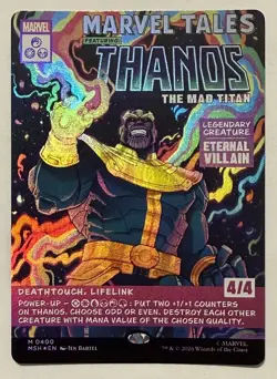 Thanos, the Mad Titan Borderless Foil (400) - Marvel Super Heroes MTG - Image 1