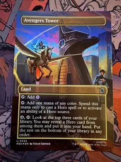 Avengers Tower (Borderless) 334 Marvel Super Heroes Magic: The Gathering Foil NM - Image 1