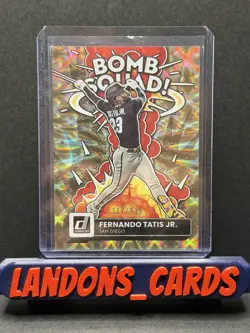 2022 Panini Donruss #BS-5 Bomb Squad Fernando Tatis Jr Gold /999 - Image 1