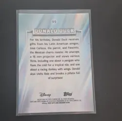 Topps 2026 Topps Chrome Disney 100 Donald Duck #99 Serial Numbered /250 - Image 2