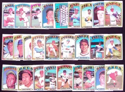 (354) dif 1972 Topps baseball lot (45% of set), ~EX, *SEWALL* - Image 4