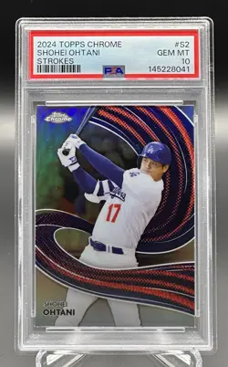 PSA GM 10 2024 Topps Chrome #S-2 Shohei Ohtani | Strokes - Insert - Image 1