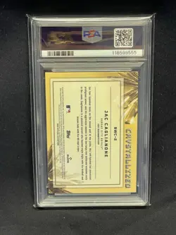 2025 Bowman Crystallized Jac Caglianone #BWC-2 Orange Refractor /25 (RC) PSA 10 - Image 2
