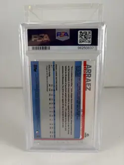 2019 Topps Chrome Luis Arraez #45 Update - Pink Refractor PSA 10 Baseball 2 Avlb - Image 2