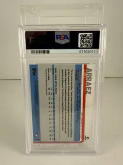 2019 Topps Chrome Luis Arraez #45 Update - Pink Refractor PSA 10 Baseball 2 Avlb - Image 4