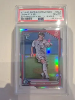 Topps Chrome Ucc Lennart Karl 1st Bowman PSA 10 Bayern Munich - Image 1
