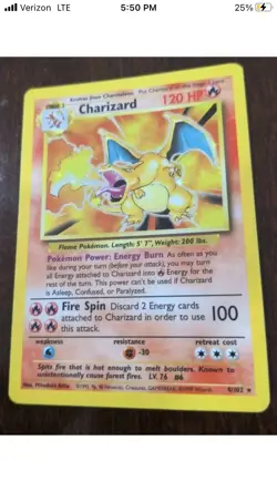 Charizard 4/102 Base Set Holo - Image 5