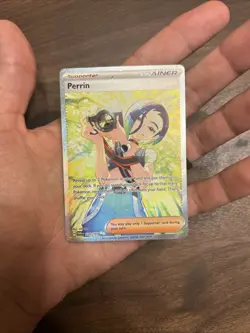 Pokemon TCG Perrin Card 220/167 Twilight Masquerade Special Illustration Rare - Image 1
