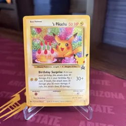 Pokemon TCG Holo Pikachu Card 24/53 Birthday Celebrations 25th Anniversary NM - Image 2