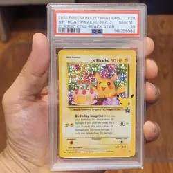 2021 Pokemon Celebrations Birthday Pikachu PSA 10 - Image 1