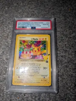 Pokemon TCG - 2021 Pokemon Celebrations Birthday Pikachu Holo - PSA 10 #24 - Image 1