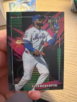 2026 Topps Finest LUIS ROBERT JR. Rare Black /10 #204 New York Mets - Image 1