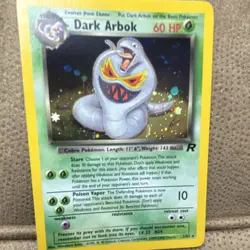 Pokemon TCG WOTC Team Rocket Dark Arbok 2/82 Unlimited Holo Rare English 60 HP - Image 1