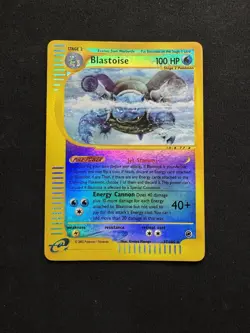 Blastoise 37/165 Expedition E-Series Reverse Holo Rare Pokemon TCG Card LP- - Image 1