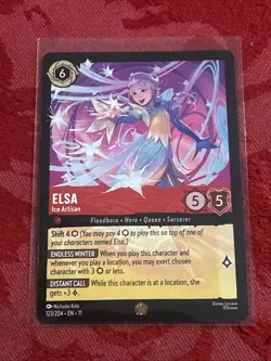 FOIL Disney Lorcana Winterspell - Elsa - Ice Artisan - 123/204 - Legendary FOIL - Image 1