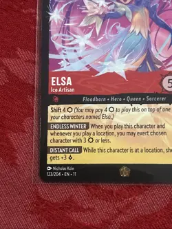 FOIL Disney Lorcana Winterspell - Elsa - Ice Artisan - 123/204 - Legendary FOIL - Image 4