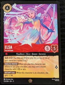 Disney Lorcana TCG Elsa - Ice Artisan 123/204 Foil Legendary EN - Image 1