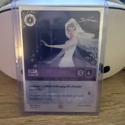 Disney Lorcana 100 Elsa Gloves Off 19/P1 Alternate Art Promo Frozen - Image 1