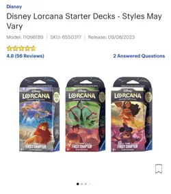 Disney Lorcana TCG Starter Deck Box (Styles May Vary) - Image 1