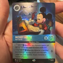 Disney Lorcana Mickey Mouse - Bob Cratchit Enchanted foil 219/204 1st ed - Image 1