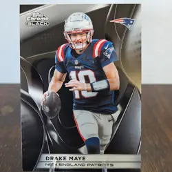 Drake Maye 2025 Topps Chrome Black Base #69 Patriots - Image 1