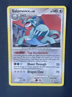 Salamence 8/99 Holo Rare Platinum Arceus Pokemom Card - Near Mint - Image 1