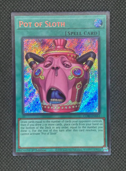 Pot of Sloth secret rare CORI-EN061 Chaos Origins 1st Edition - Image 1