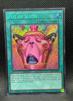 Pot of Sloth secret rare CORI-EN061 Chaos Origins 1st Edition - Image 2