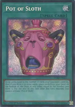Pot of Sloth secret rare CORI-EN061 Chaos Origins 1st Edition - Image 1