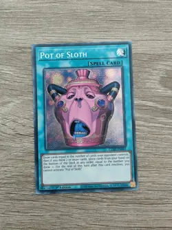 Pot of Sloth - Secret Rare - 1st Edition - CORI-EN061 - Chaos Origins YuGiOh TCG - Image 1