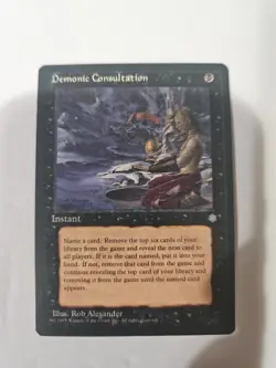 Demonic Consultation, Ice Age Regular, Magic the Gathering, MTG - Image 1