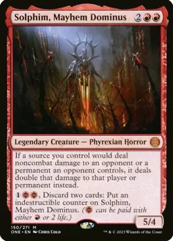 MTG Solphim, Mayhem Dominus (150/534) Phyrexia All Will Be One NM Mint - Image 1